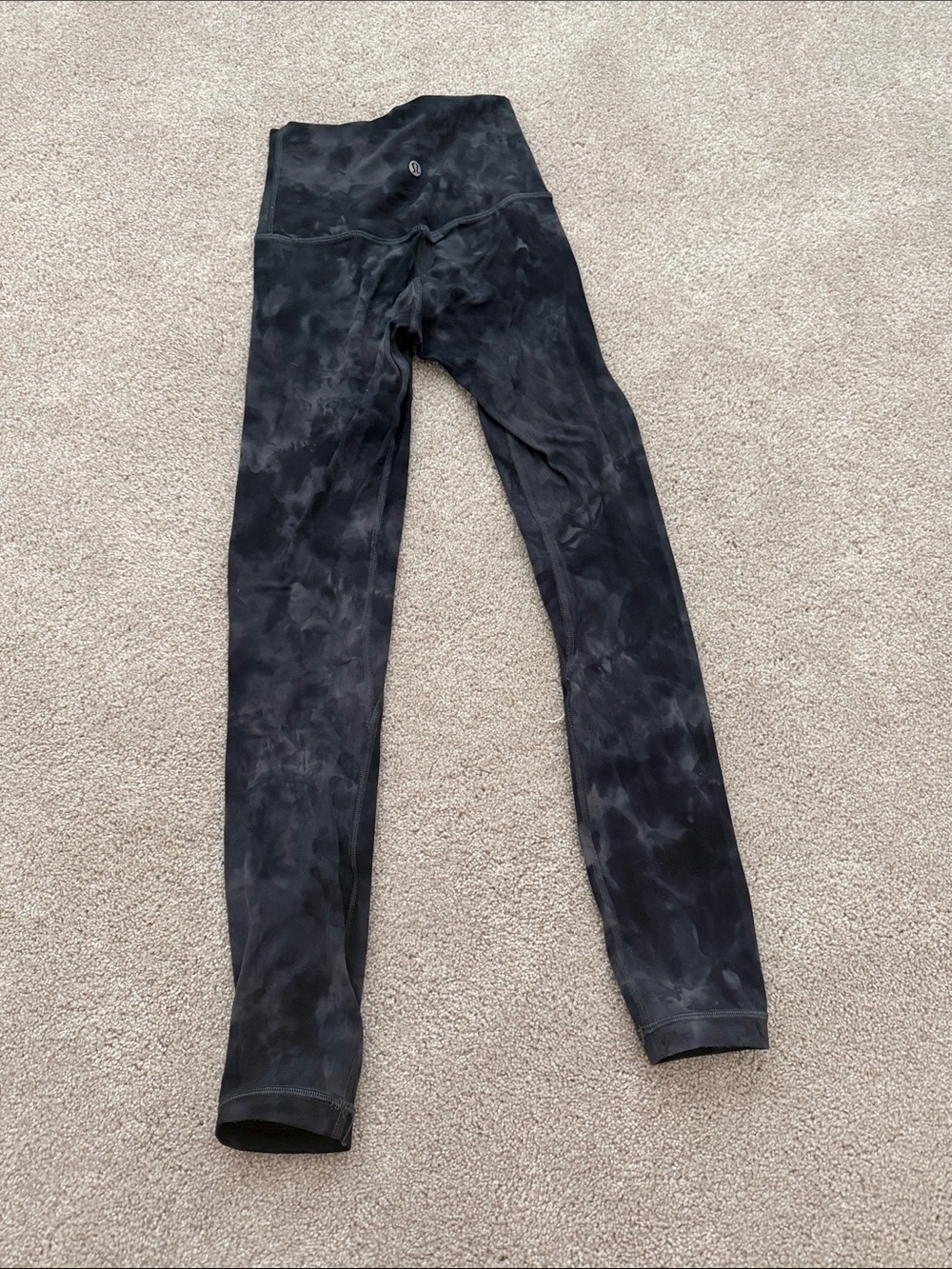 lululemon athletica Black Smoky Tie-Dye High-Rise Leggings
